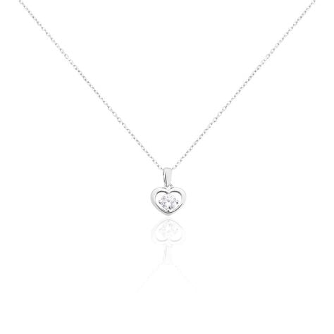 Collier Nalan Argent Blanc Oxyde De Zirconium - Colliers fantaisie Femme | Histoire d’Or