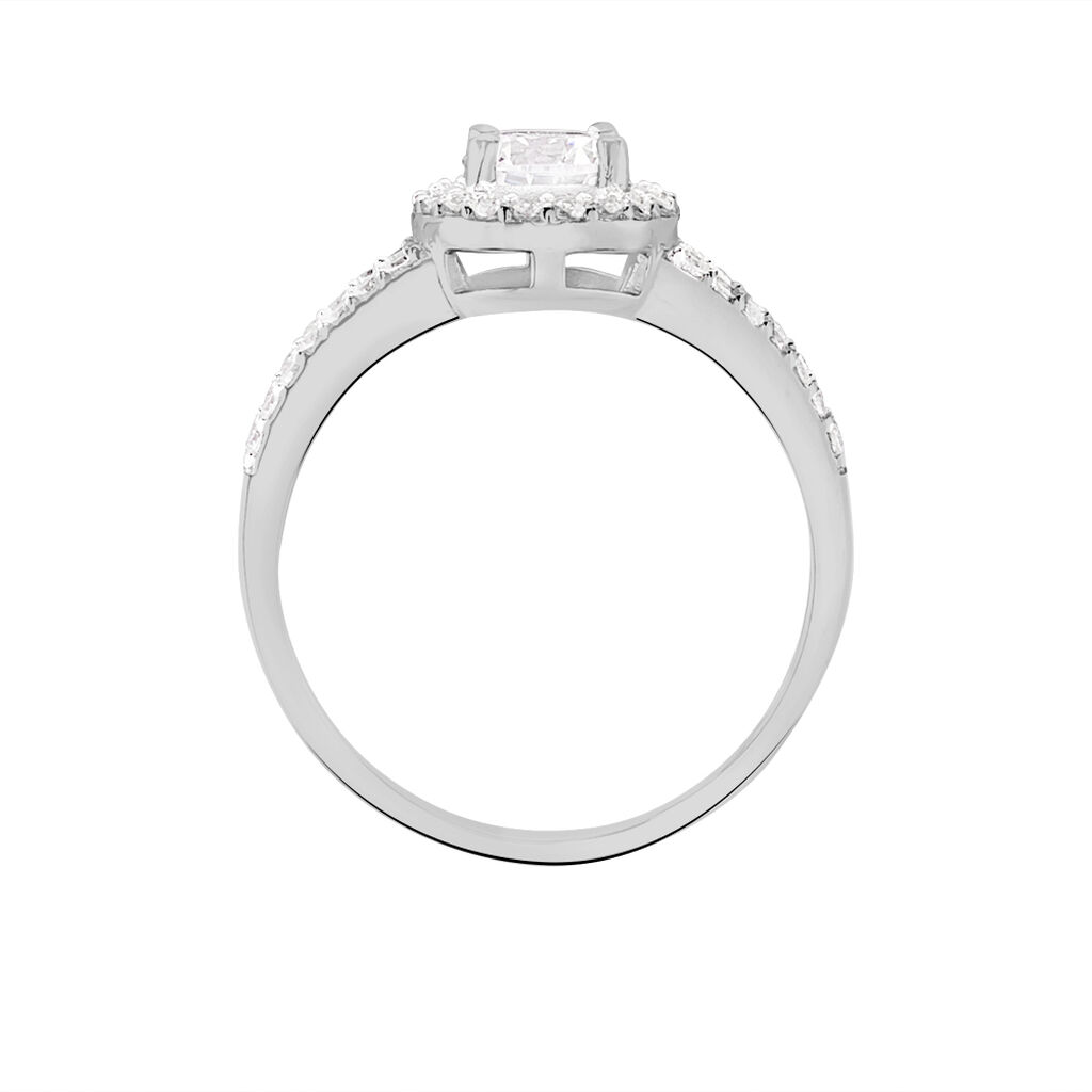 Bague Solitaire Titemae Argent Blanc Oxyde De Zirconium - Bagues solitaires Femme | Histoire d&rsquo;Or