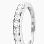 Alliance Rhea Ld Platine Blanc Diamant Synth&eacute;tique - Alliances Femme | Histoire d&rsquo;Or