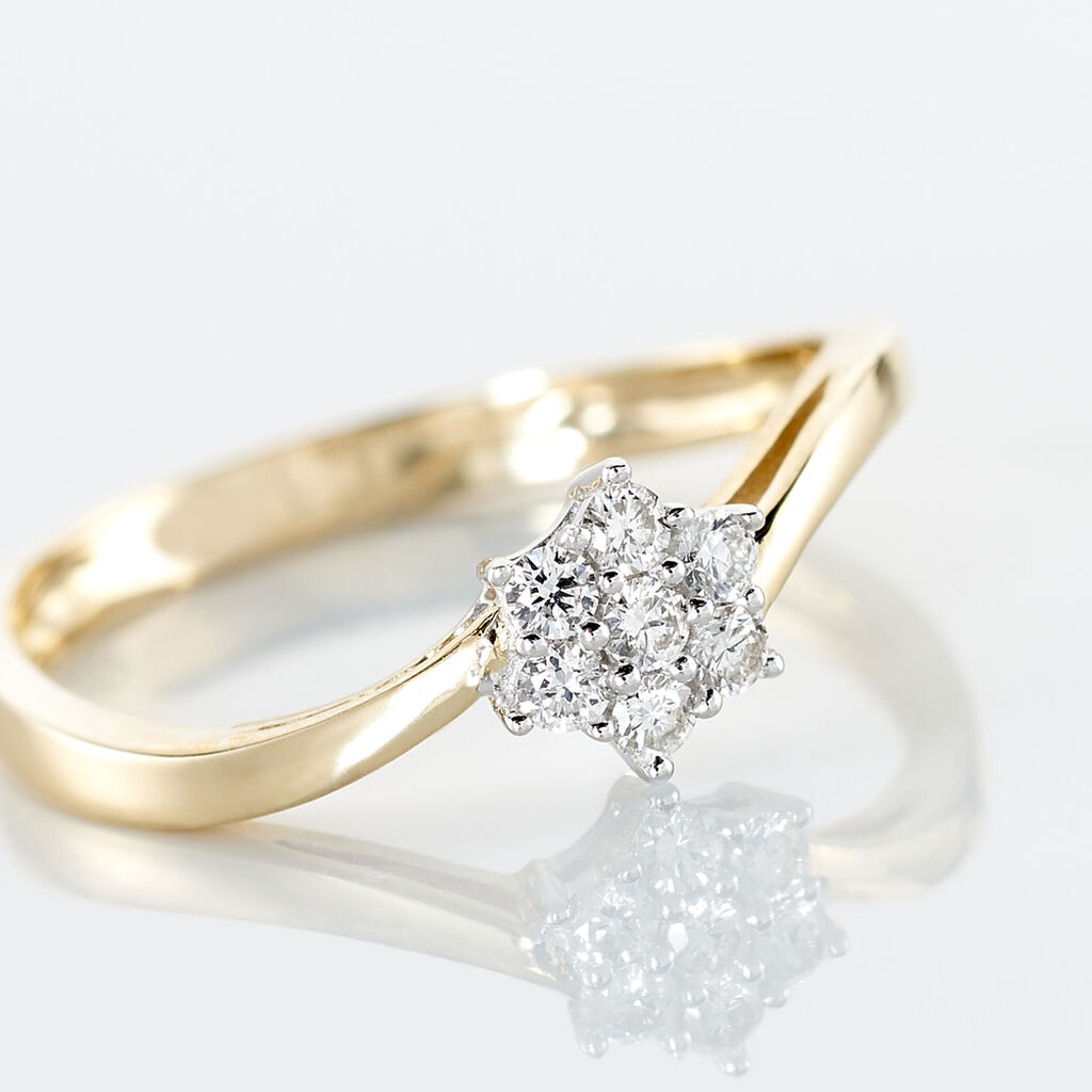 Bague Solitaire Cassiope Or Jaune Diamant - Bagues solitaires Femme | Histoire d’Or