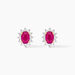 Boucles D'oreilles Or Jaune Rubis Diamants - Clous d'oreilles Femme | Histoire d&rsquo;Or
