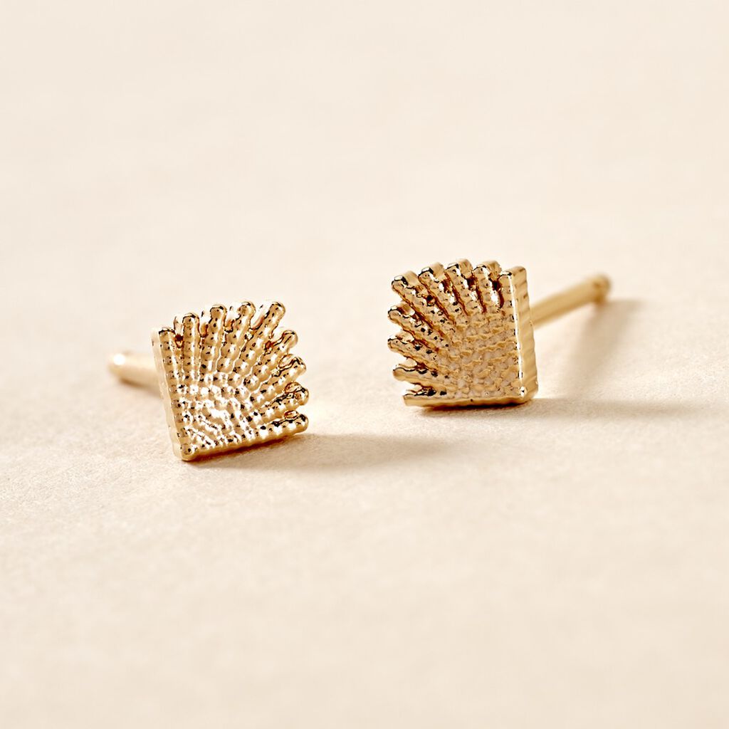 Boucles D'oreilles Puces Christabella Plaqué Or Jaune - Boucles d'oreilles fantaisie Femme | Histoire d’Or