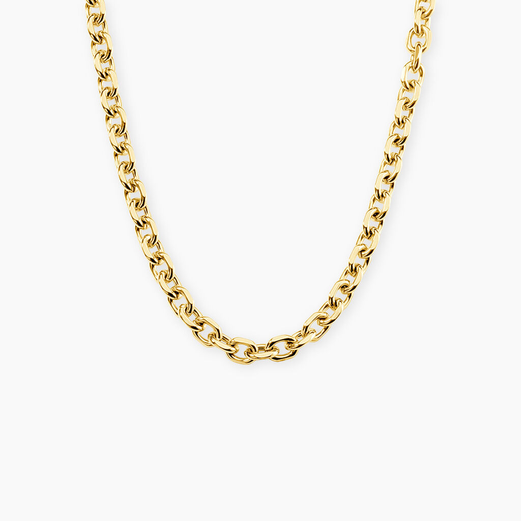 Collier Max Acier Jaune - Bijoux sans pierre Femme | Histoire d&rsquo;Or