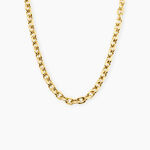 Collier Max Acier Jaune - Bijoux sans pierre Femme | Histoire d&rsquo;Or
