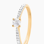 Bague Solitaire Hemera Or Jaune Diamant - Bagues solitaires Femme | Histoire d&rsquo;Or