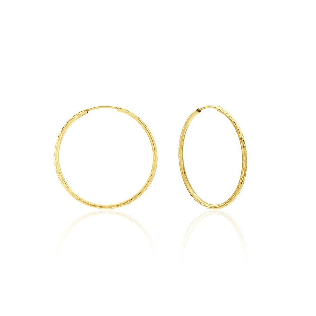 Créoles Aglavie Flexibles Or Jaune - Boucles d'oreilles créoles Femme | Histoire d’Or