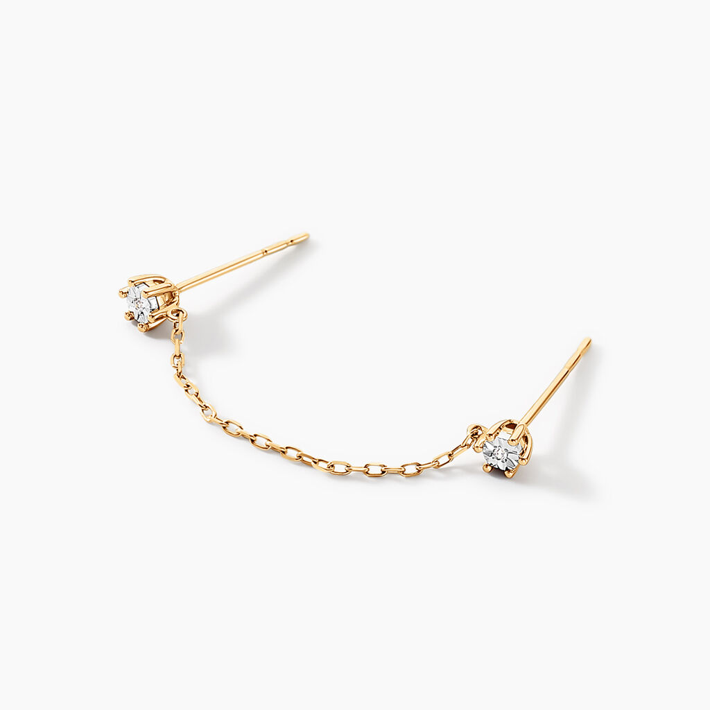 Bijou D'oreille Unitaire Godric Or Jaune Diamant - Ear cuffs Femme | Histoire d’Or
