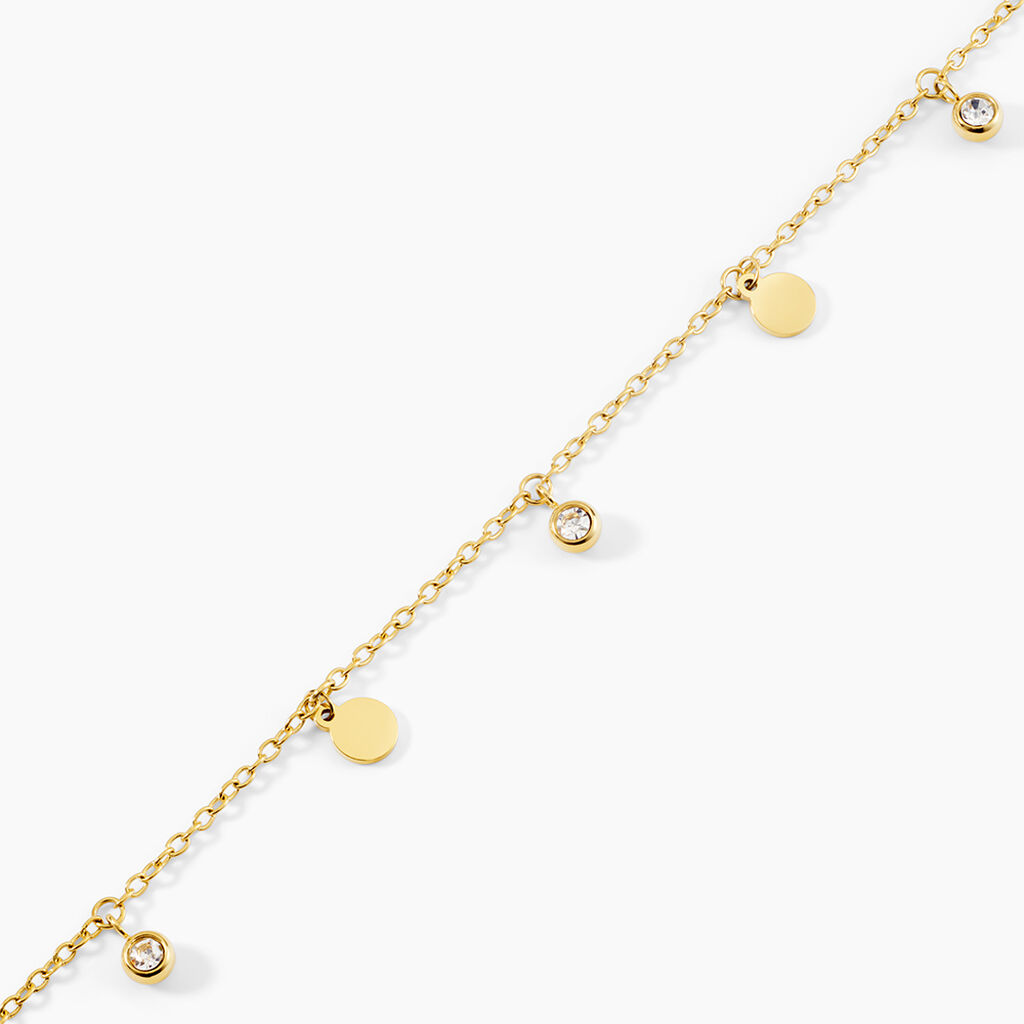 Bracelet Aurore Acier Dor&eacute; Cristal - Bracelets Femme | Histoire d&rsquo;Or