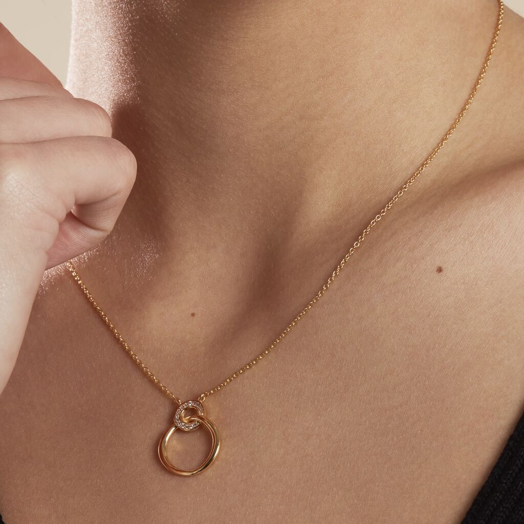 Collier Plaqué Or Essia Oxydes De Zirconium - Colliers fantaisie Femme | Histoire d’Or