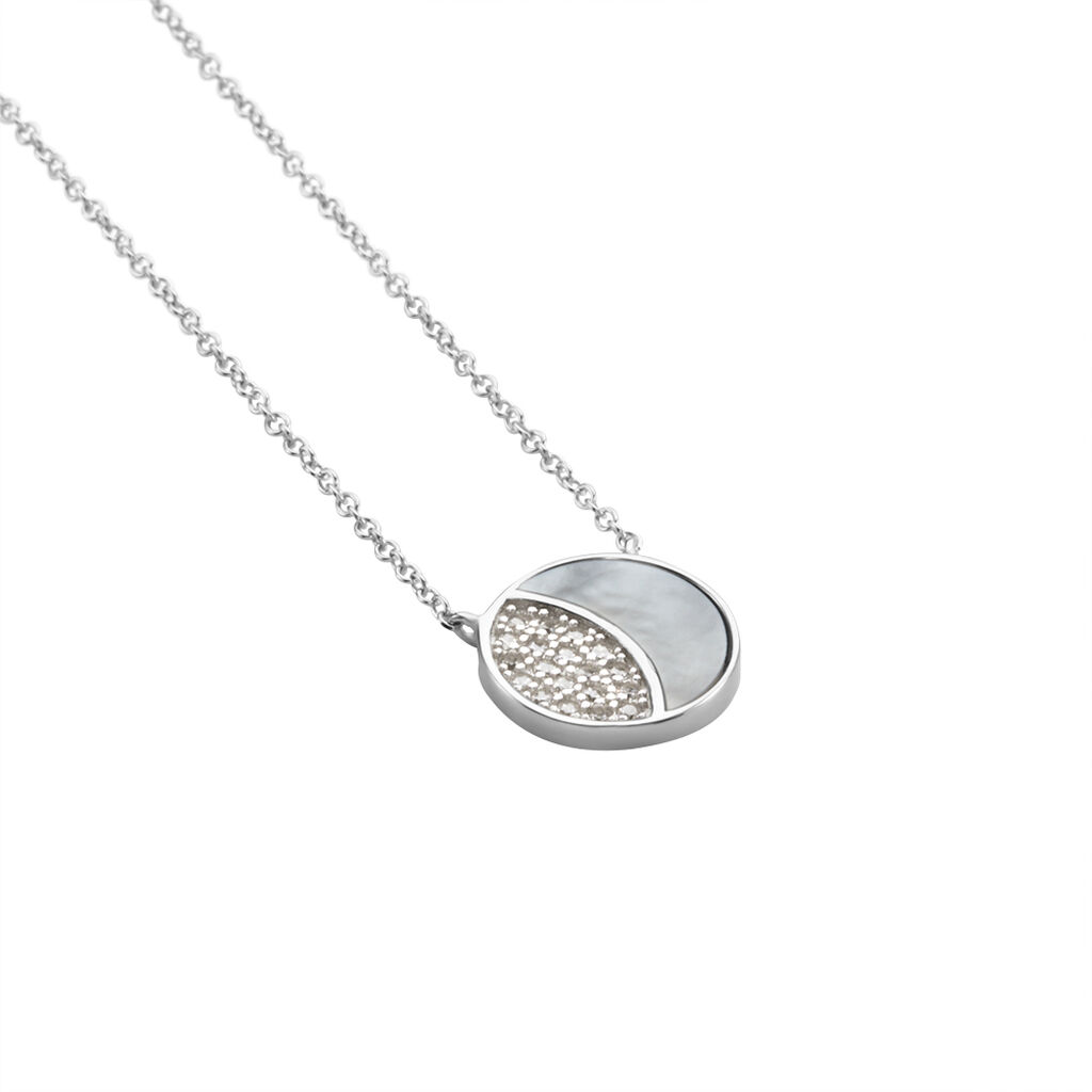 Collier Argent Haile Oxydes De Zirconium - Colliers Lune Femme | Histoire d’Or