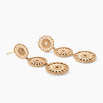 Boucles D'oreilles Pendantes Rosae Plaque Or Jaune - Boucles d'oreilles pendantes Femme | Histoire d&rsquo;Or