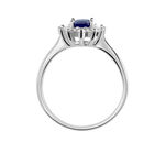 Bague Solitaire Perez Argent Blanc Oxyde De Zirconium - Bagues solitaires Femme | Histoire d&rsquo;Or