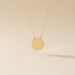 Collier Helenia Pastille Gravable Or Jaune - Cadeaux de naissance Enfant | Histoire d’Or