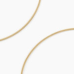 Cha&icirc;ne Ixia Maille Gourmette Diamantee Or Jaune - Chaines Famille | Histoire d&rsquo;Or