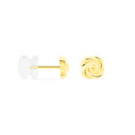 Boucles D'oreilles Puces Philine Fleur Or Jaune - Clous d'oreilles Femme | Histoire d&rsquo;Or