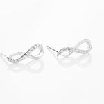 Boucles D'oreilles Puces Osanna Or Blanc Diamants - Clous d'oreilles Femme | Histoire d&rsquo;Or
