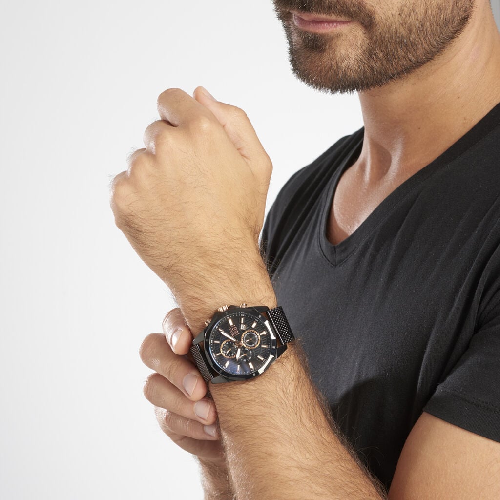 Montre Cerruti Melitello Noir - Montres Homme | Histoire d&rsquo;Or