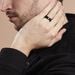 Bague Rico Acier Noir - Bagues fantaisie Homme | Histoire d’Or
