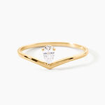 Bague Lizbeth Or Jaune Oxyde De Zirconium - Bagues solitaires Femme | Histoire d&rsquo;Or