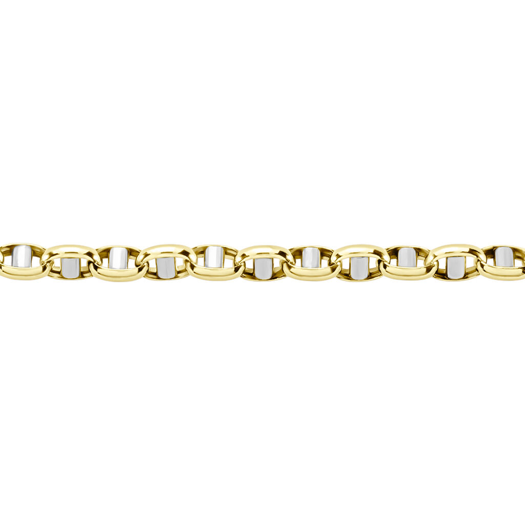 Bracelet Laurinneae Or Bicolore - Bracelets chaîne Homme | Histoire d’Or