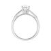 Bague Solitaire Iris Or Blanc Diamant - Bagues solitaires Femme | Histoire d’Or