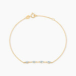 Bracelet Jardin Secret Or Jaune Topaze Oxyde De Zirconium - Bracelets Femme | Histoire d&rsquo;Or