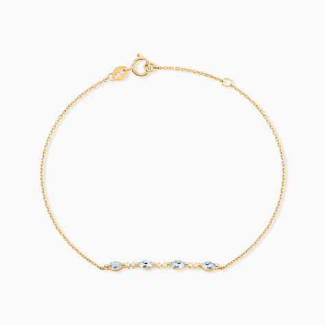 Bracelet Jardin Secret Or Jaune Topaze Oxyde De Zirconium - Bracelets Femme | Histoire d&rsquo;Or