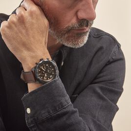 Montre Fossil Bronson Noir - Montres Homme | Histoire d’Or