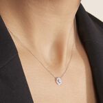 Collier Star Or Blanc Oxyde De Zirconium - Colliers Femme | Histoire d&rsquo;Or