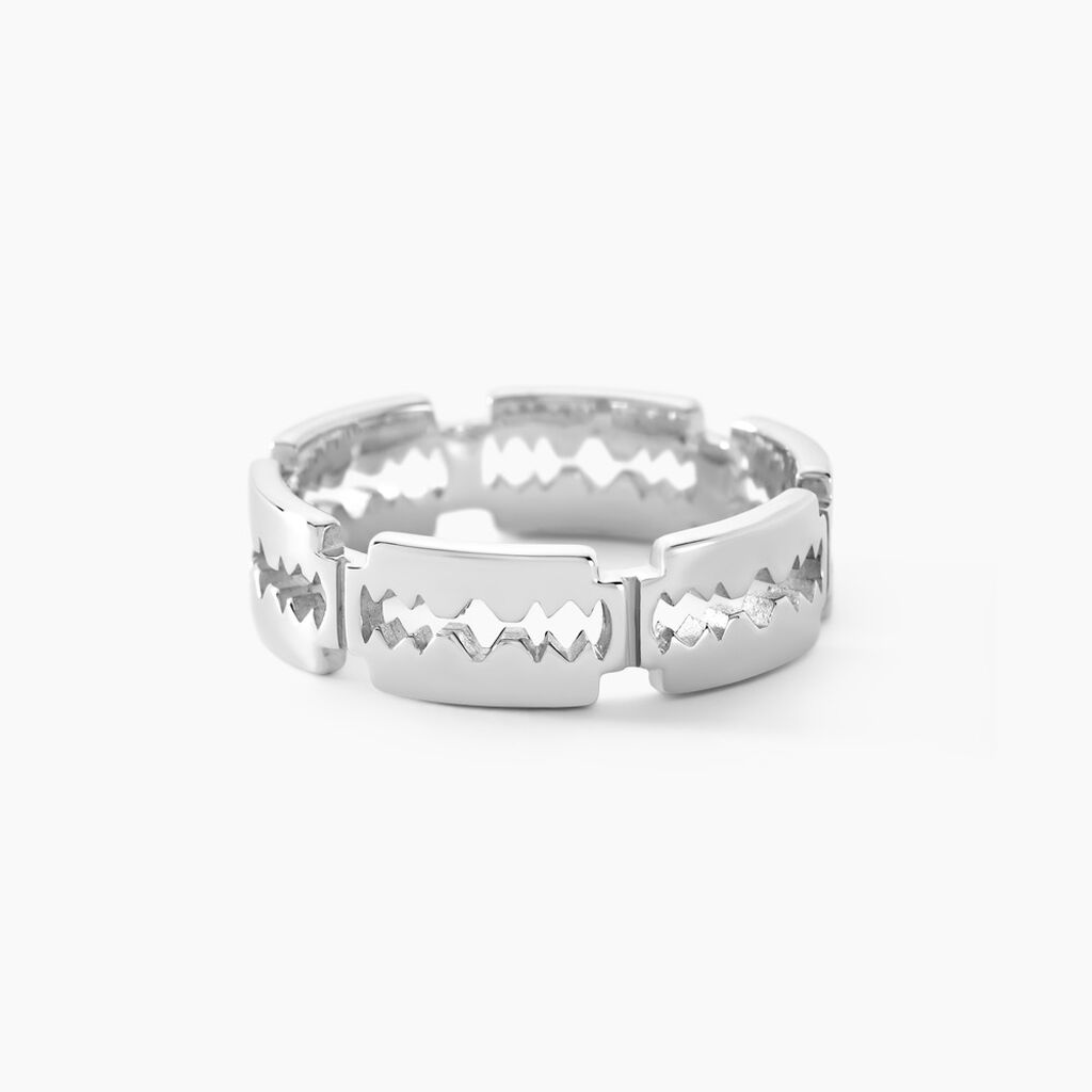 Bague Ulrich Argent Blanc - Bagues Homme | Histoire d’Or