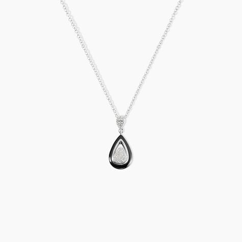 Collier Marina Cera Argent Blanc C&eacute;ramique Et Oxyde De Zirconium - Colliers Femme | Histoire d&rsquo;Or