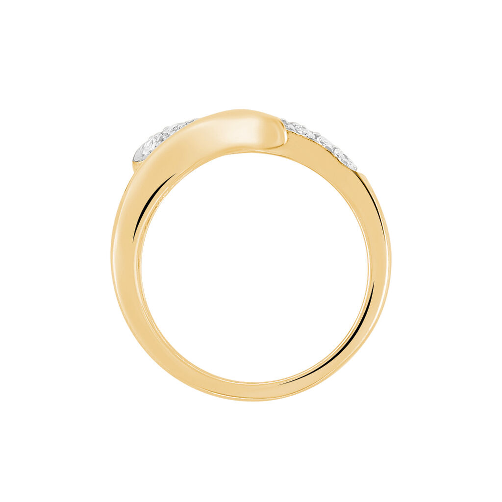 Bague Reyyanae Plaqué Or Jaune Oxyde De Zirconium - Bagues avec pierre Femme | Histoire d’Or