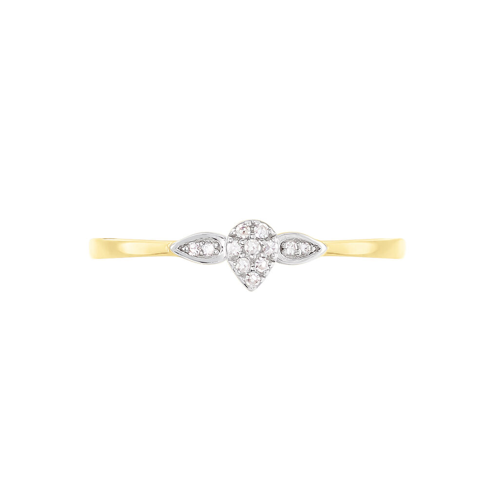 Bague Piers Or Jaune Diamant - Bagues avec pierre Femme | Histoire d’Or