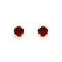 Boucles D'oreilles Puces Or Jaune Oxyde De Zirconium