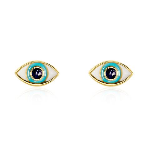 Boucles D'oreilles Puces Look At Me Or Jaune - Clous d'oreilles Femme | Histoire d’Or