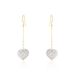 Boucles D'oreilles Pendantes Messaouda Or Jaune Strass - Boucles d'oreilles pendantes Femme | Histoire d’Or
