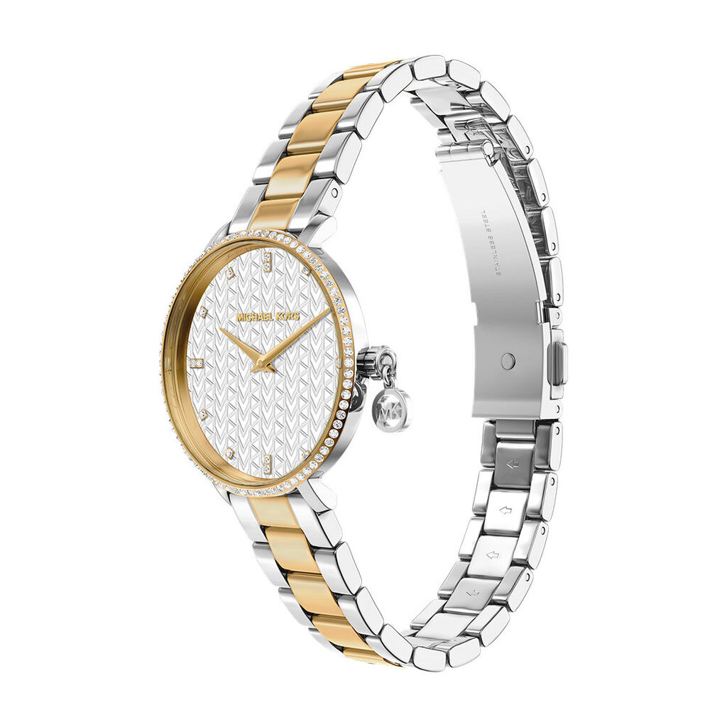 Montre Michael Kors Mini Pyper Blanc - F&ecirc;te des m&egrave;res Femme | Histoire d&rsquo;Or