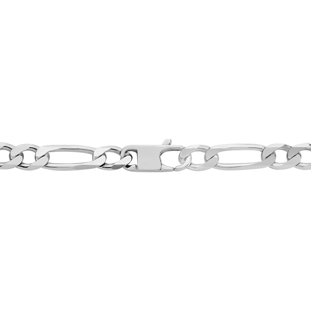 Chaîne Vivian Maille Alternee 1/3 Argent Blanc - Chaines Homme | Histoire d’Or