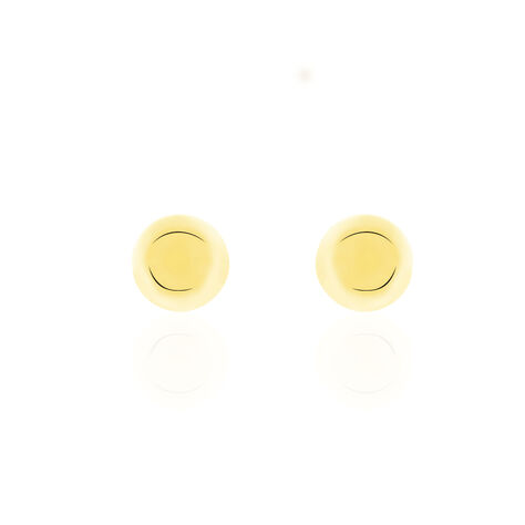 Boucles D'oreilles Puces Fidelia Boule Or Jaune - Clous d'oreilles Femme | Histoire d’Or