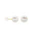 Boucles D'oreilles Puces Suki Or Jaune Perle De Culture - Clous d'oreilles Femme | Histoire d’Or