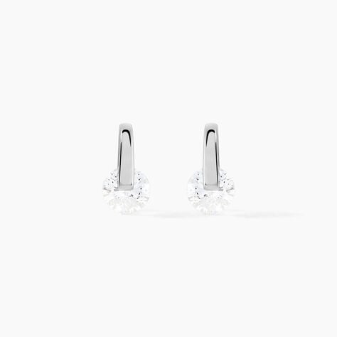 Boucles D'oreilles Pendantes Vera Argent Blanc Oxyde De Zirconium - Boucles d'oreilles fantaisie Femme | Histoire d’Or
