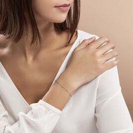 Bracelet Elea Argent Blanc - Bracelets fantaisie Femme | Histoire d’Or
