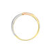 Bague Giusta Or Tricolore Diamant - Bagues solitaires Femme | Histoire d’Or