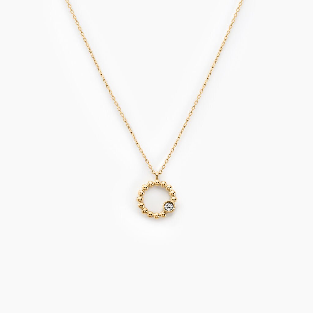 Collier Pearly Effect Or Jaune Diamant - Colliers Femme | Histoire d’Or