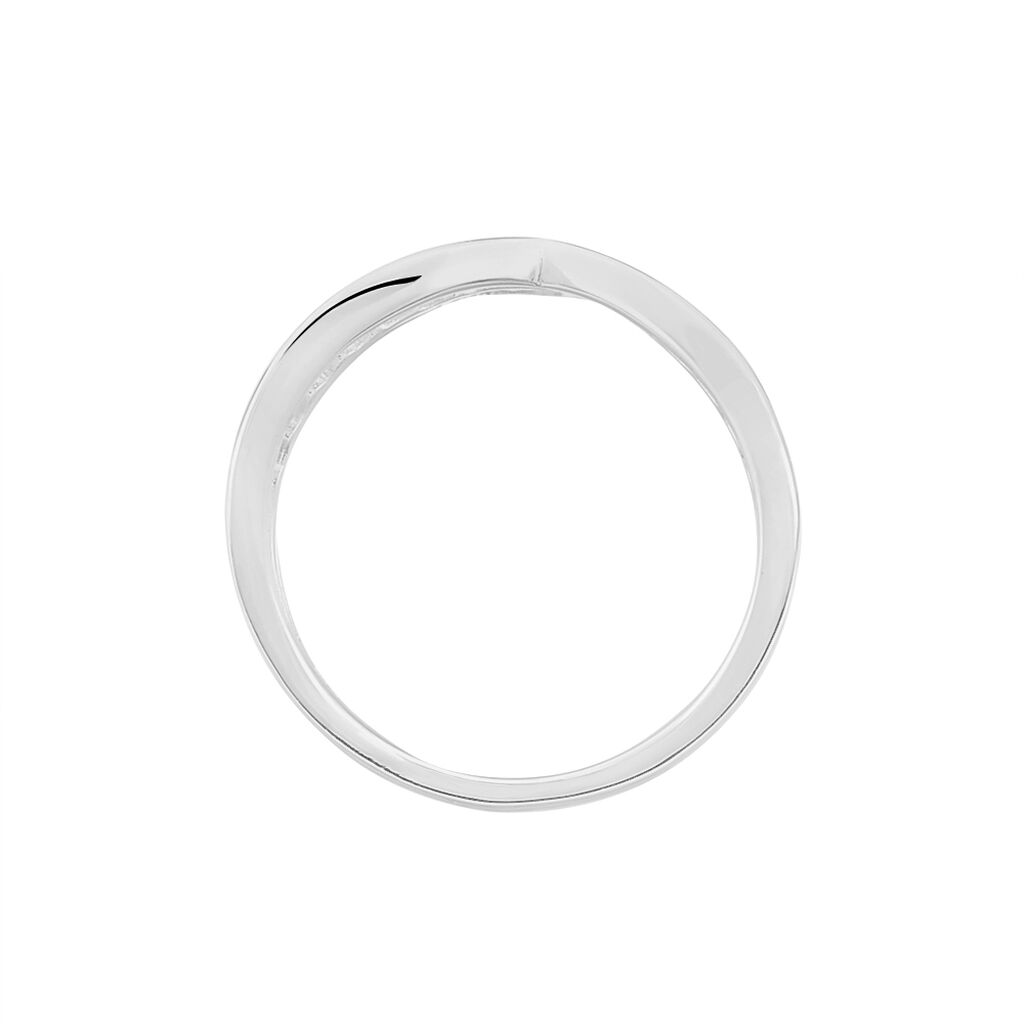 Bague Irina Argent Blanc Oxyde De Zirconium - Bagues avec pierre Femme | Histoire d’Or