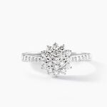 Bague Chouchana Ld Platine Blanc Diamant Synth&eacute;tique - Bagues avec pierre Femme | Histoire d&rsquo;Or