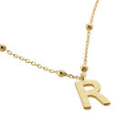 Collier Plaqu&eacute; Or Jaune Lettra - Colliers fantaisie Femme | Histoire d&rsquo;Or