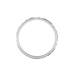 Alliance Samiha Ruban Plat Or Blanc - Alliances Unisex | Histoire d&rsquo;Or