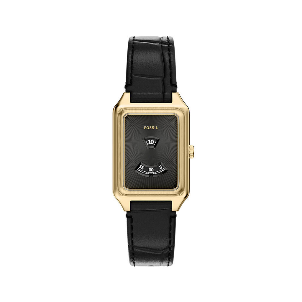 Montre Fossil Raquel Jumping Hour Noir - Montres Femme | Histoire d&rsquo;Or