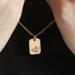 Collier Plaqu&eacute; Or Quintien - Colliers Zodiaque Homme | Histoire d&rsquo;Or